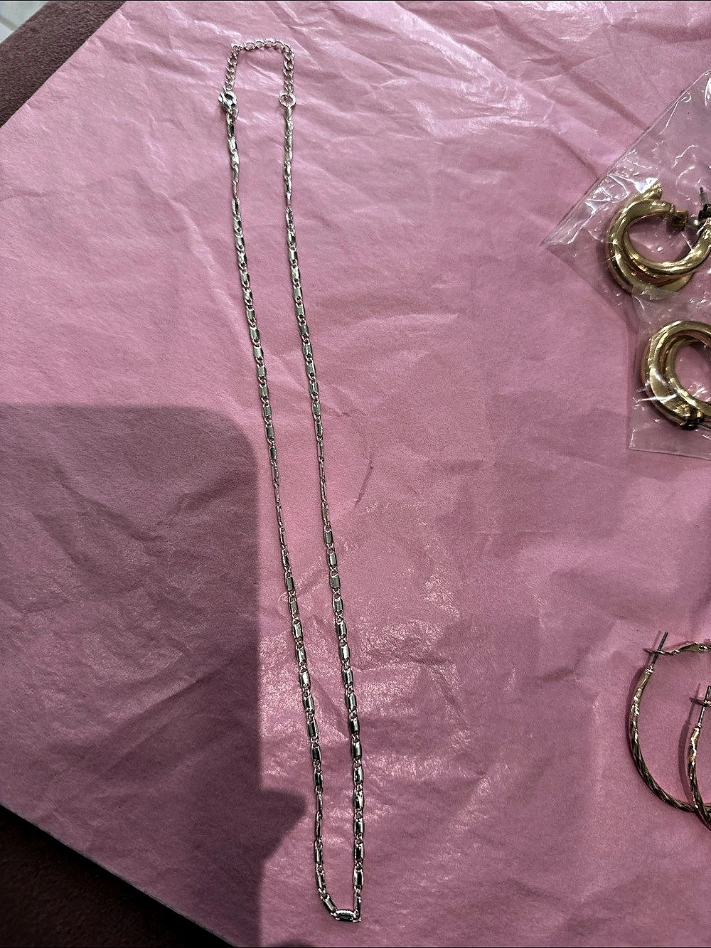 Silver-Tone Chain Necklace Like New